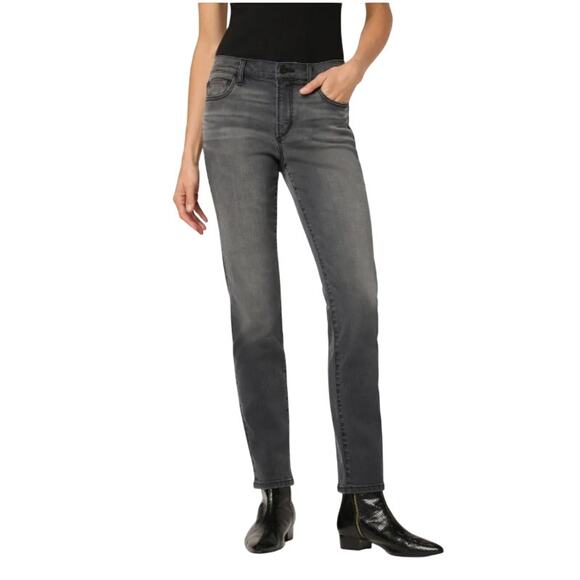 Joe’s Jeans Black High Rise Straight Leg Jeans Sz 24 NWT Stretch Denim - Picture 1 of 8